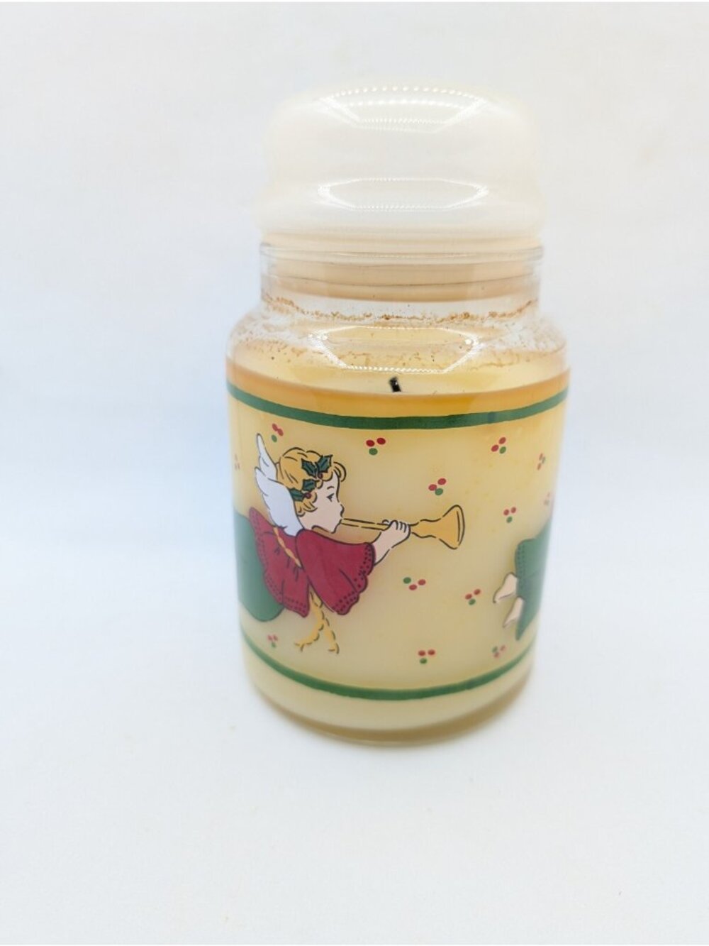 Candle Vanilla Scent Kansas City Made Empire Jar  Caroling Angel Christmas .23oz